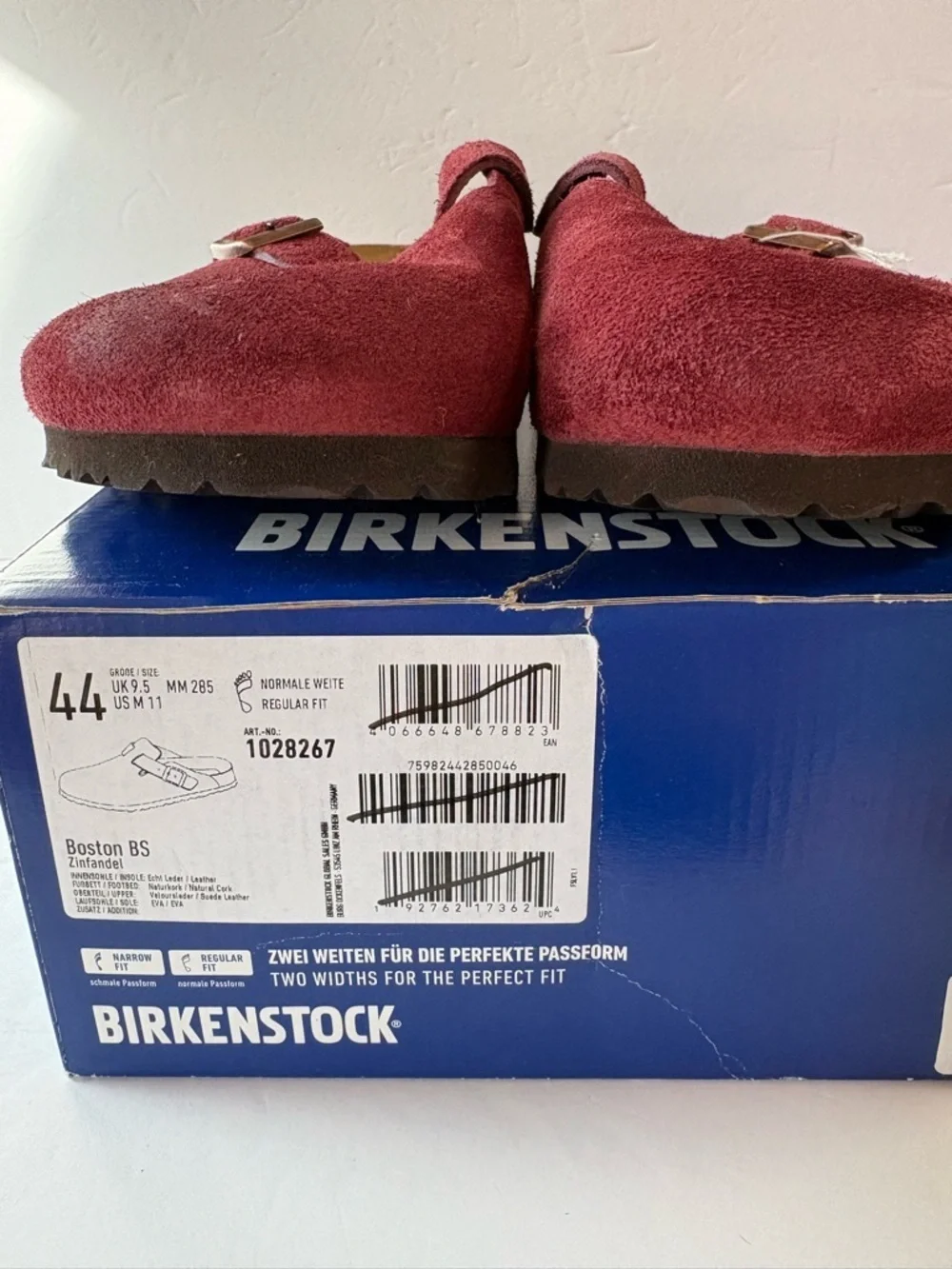 NWT Birkenstock Boston Suede Clog Size 44